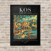 Thumbnail for KOS - Poster - Canvas Framed - Black