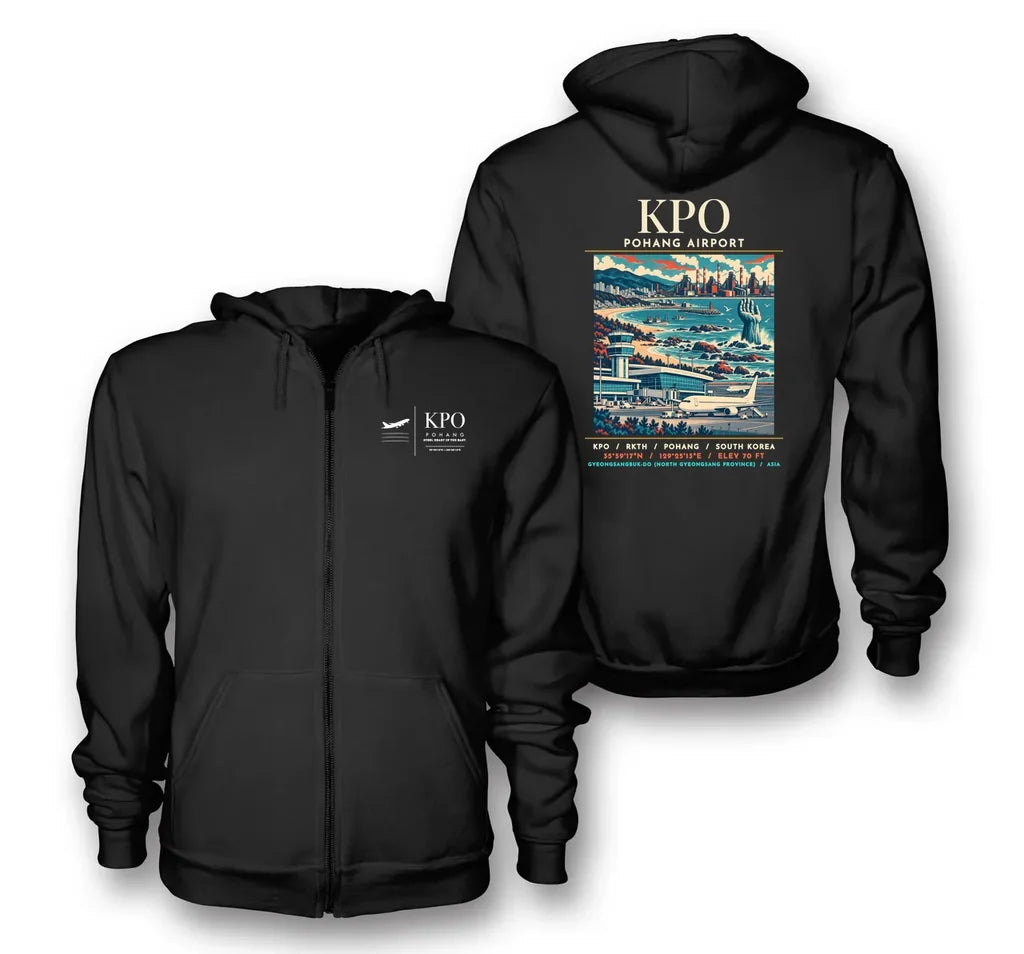 KPO - Poster - Zipped Hoodie - Black