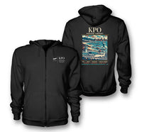 Thumbnail for KPO - Poster - Zipped Hoodie - Black
