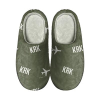 Thumbnail for Kraków John Paul II International Airport (KRK) Slippers & Flip Flops - Slippers - Cotton - Pattern - Green Army