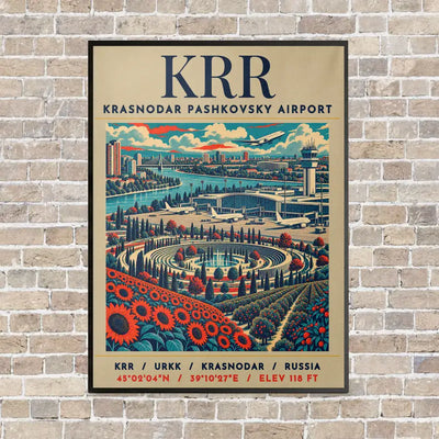 KRR - Poster - Canvas Framed - Beige