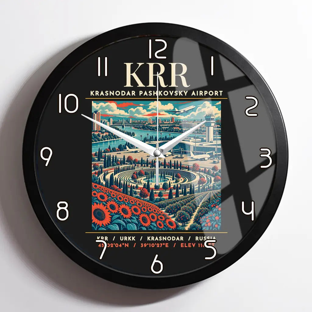 KRR - Poster - Wall Clock Framed - Black