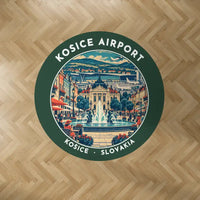 Thumbnail for Košice International Airport (KSC) Carpets - Carpet Round - Badge - Dark Green V2