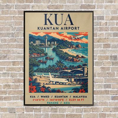 KUA - Poster - Canvas Framed - Beige
