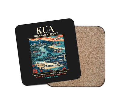 KUA - Poster - Coaster - Black