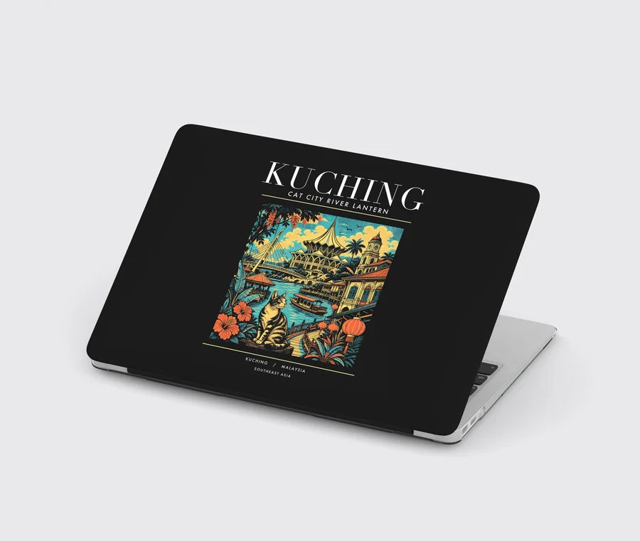 KUCHING - Poster - MacBook Case - Black