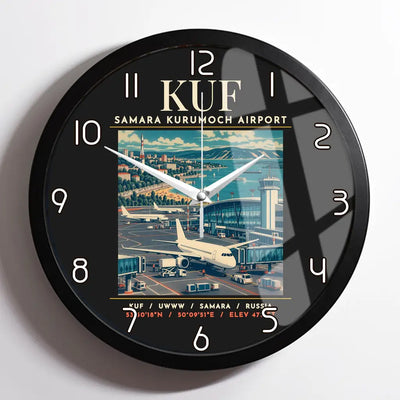 KUF - Poster - Wall Clock Framed - Black