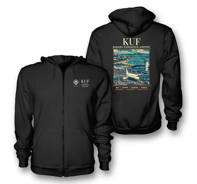 KUF - Poster - Zipped Hoodie - Black