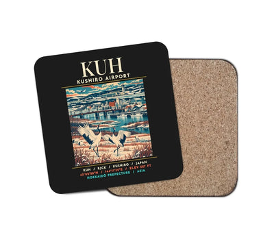 KUH - Poster - Coaster - Black