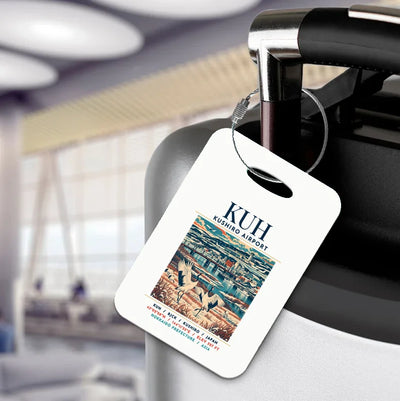 KUH - Poster - Luggage Tag - White