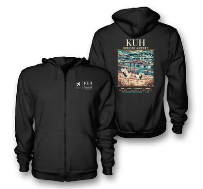 KUH - Poster - Zipped Hoodie - Black