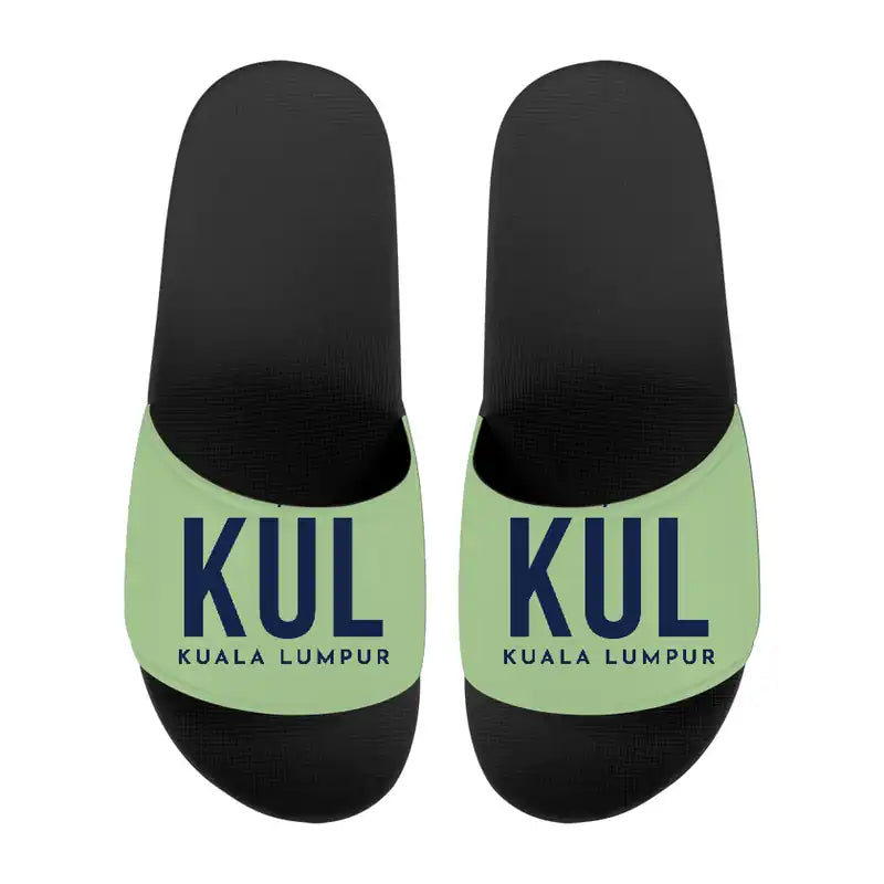 Kuala Lumpur International Airport (KUL) Slippers & Flip Flops - Slippers - Sport - Code - Light Green