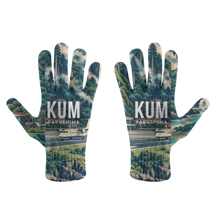 Yakushima Airport (KUM) Gloves - Gloves - Full - 3D