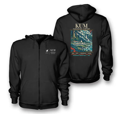 KUM - Poster - Zipped Hoodie - Black