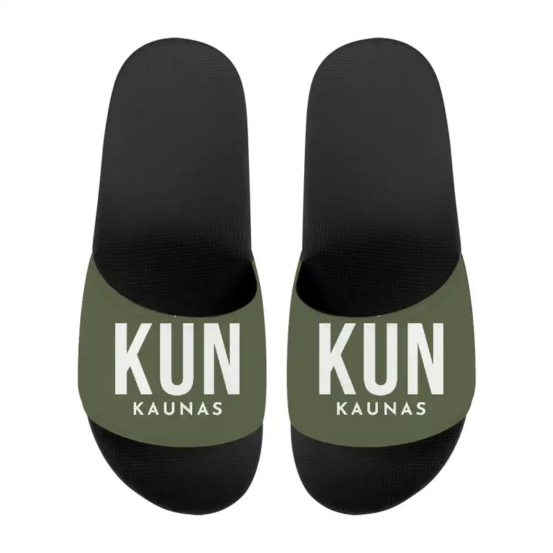 Kaunas International Airport (KUN) Slippers & Flip Flops - Slippers - Sport - Code - Green Army