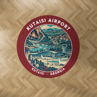 Thumbnail for Kutaisi International Airport (KUT) Carpets - Carpet Round - Badge - Dark Red V2