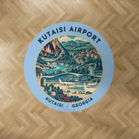 Thumbnail for Kutaisi International Airport (KUT) Carpets - Carpet Round - Badge - Light Blue V2