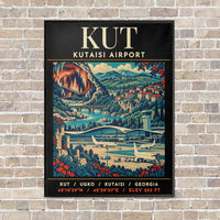 Thumbnail for KUT - Poster - Canvas Framed - Black