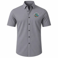 Thumbnail for Kavala International Airport -Megas Alexandros- (KVA) Shirts - Short Sleeve Shirt - Badge - Gray