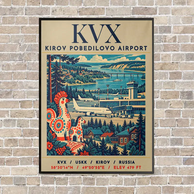 KVX - Poster - Canvas Framed - Beige