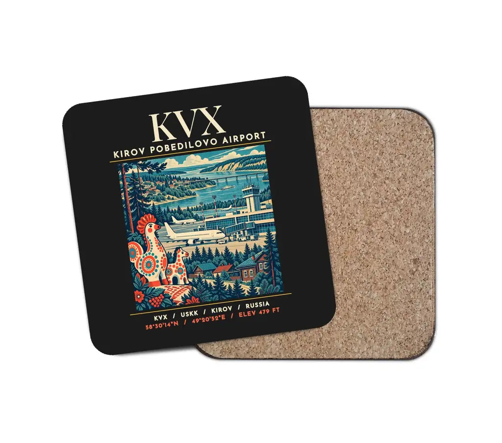 KVX - Poster - Coaster - Black
