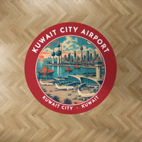 Thumbnail for Kuwait International Airport (KWI) Carpets - Carpet Round - Badge - Red V2