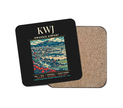 KWJ - Poster - Coaster - Black