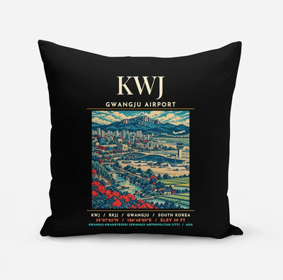 KWJ - Poster - Pillow - Black