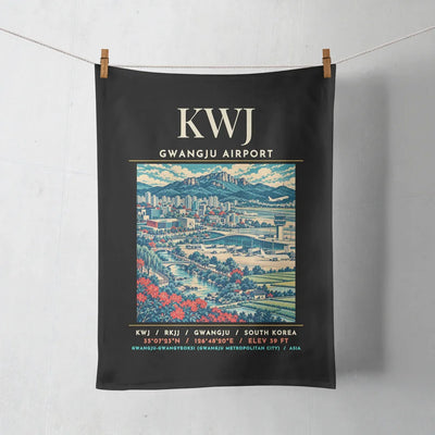 KWJ - Poster - Towel - Black