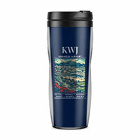 Thumbnail for Kwangju Airport (KWJ) Travel Mugs - Poster - Plastic (No Holder) - Dark Blue
