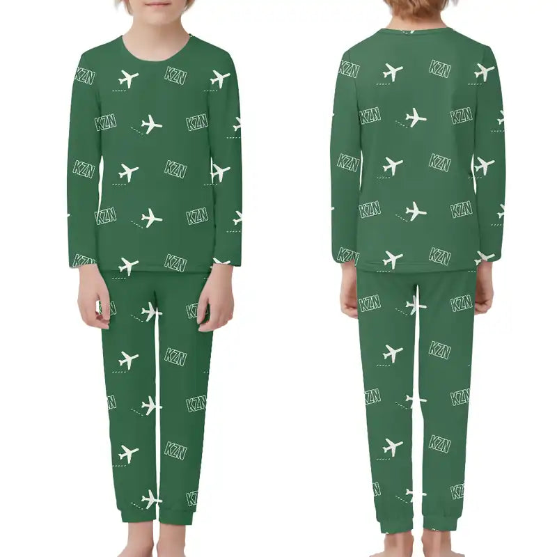Kazan International Airport (KZN) Pajamas - Children Pajamas - Green