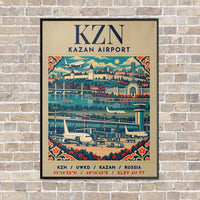 Thumbnail for KZN - Poster - Canvas Framed - Beige