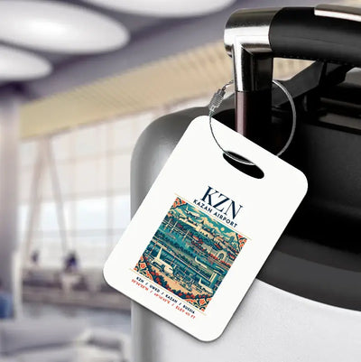 KZN - Poster - Luggage Tag - White