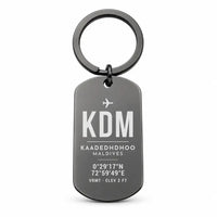 Thumbnail for Kaadedhdhoo Airport KDM - Key Chain - Original Design - Black