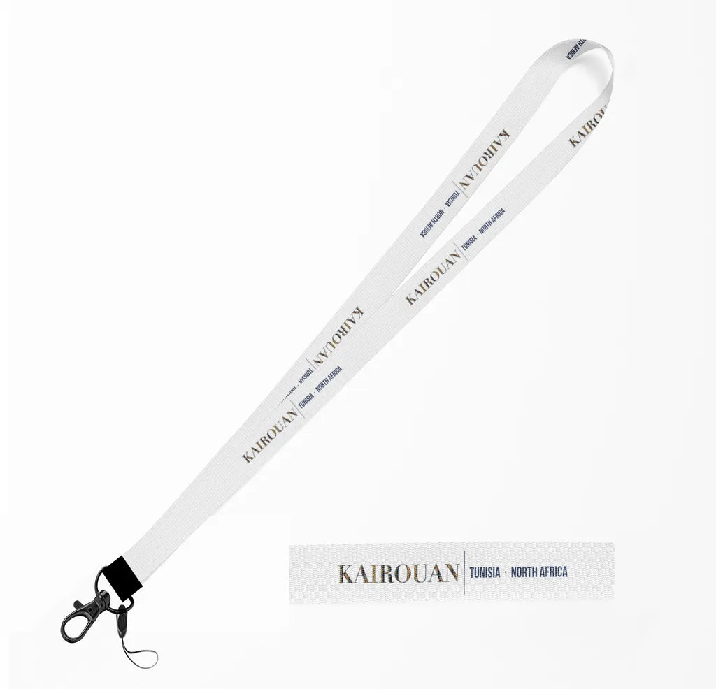 Kairouan City Series lanyard - white