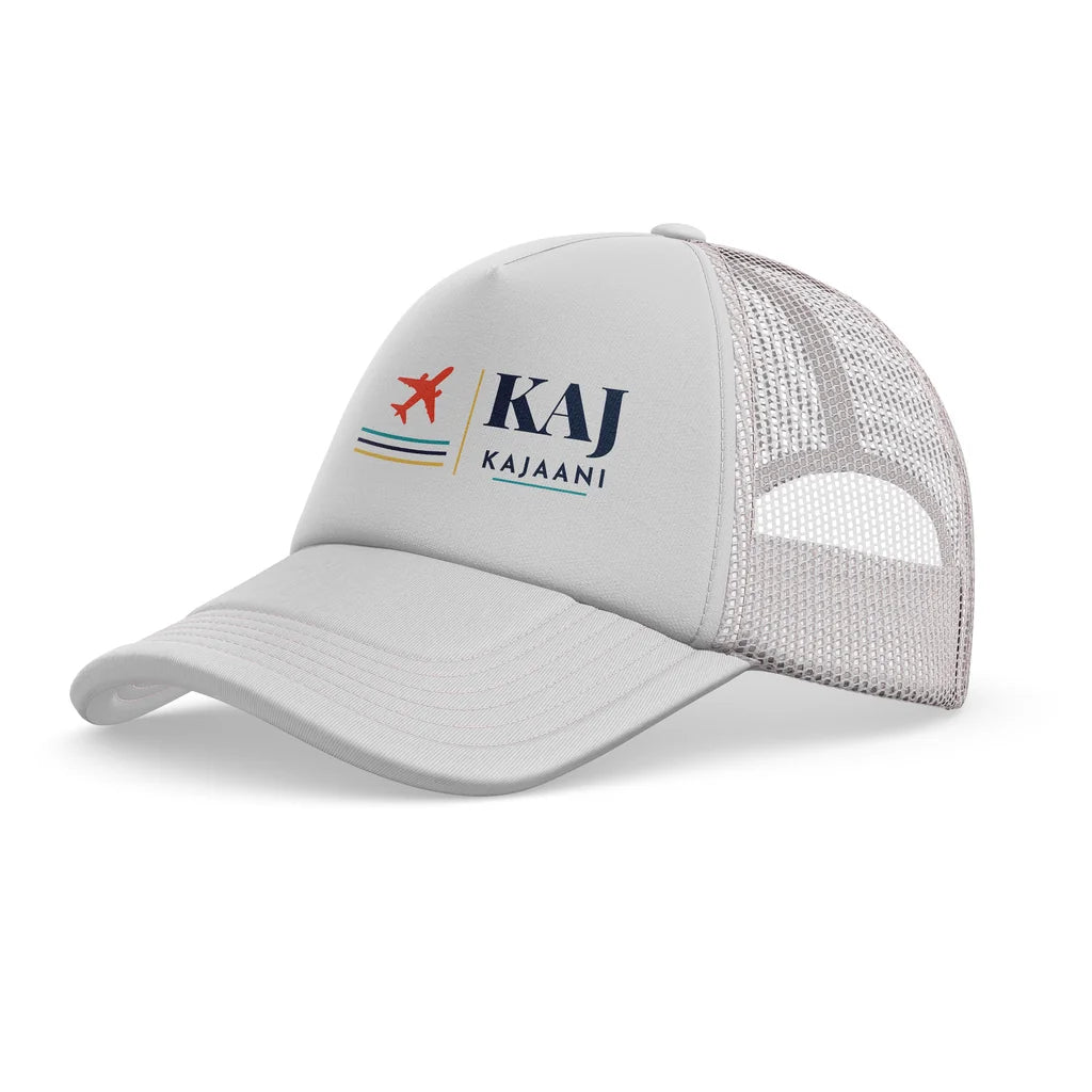 Kajaani Airport (KAJ) trucker cap - white