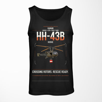 Kaman HH-43B Huskie design on black tank top