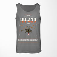 Thumbnail for Kaman HH-43B Huskie design on gray tank top