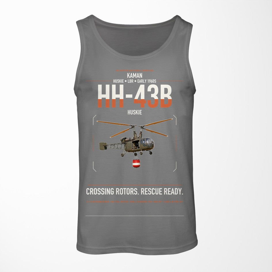 Kaman HH-43B Huskie design on gray tank top