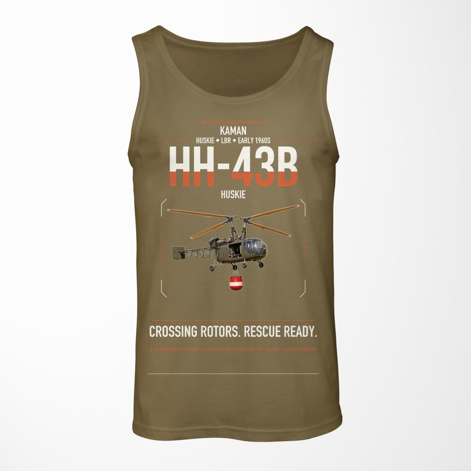 Kaman HH-43B Huskie design on green army tank top