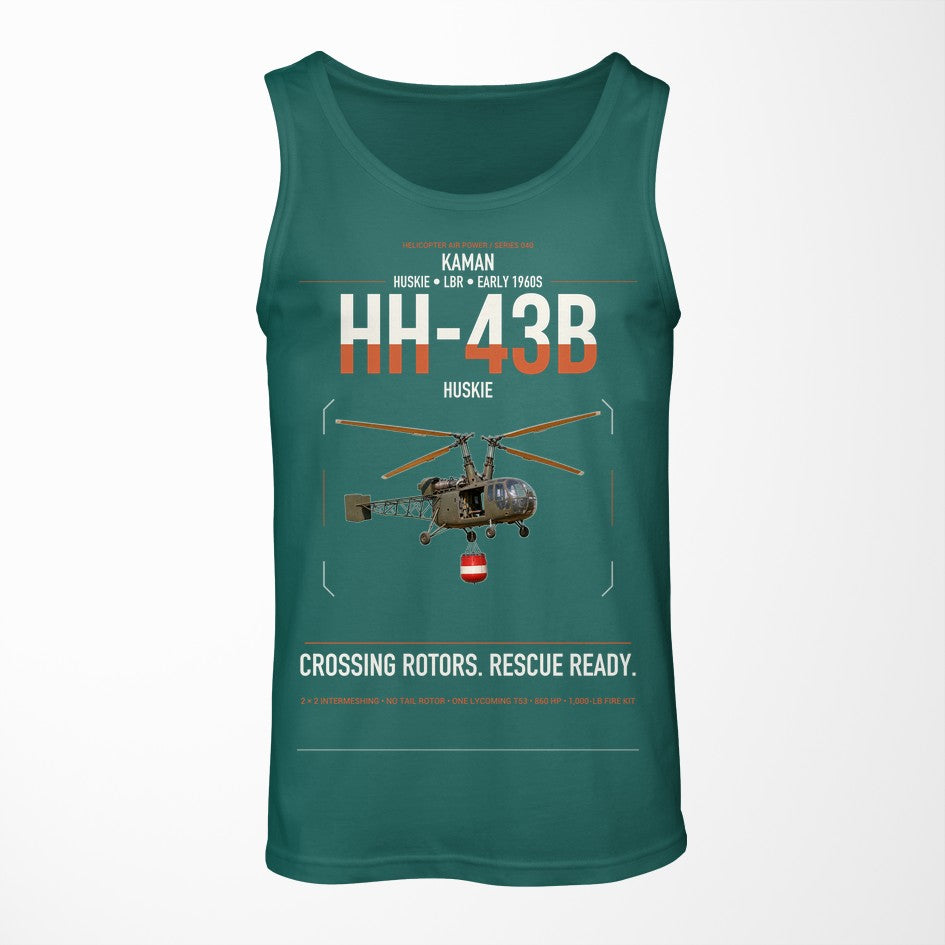 Kaman HH-43B Huskie design on green tank top