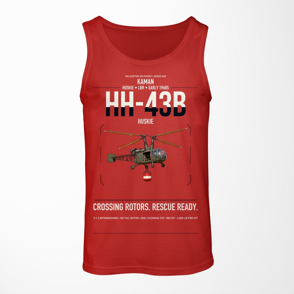 Kaman HH-43B Huskie design on red tank top