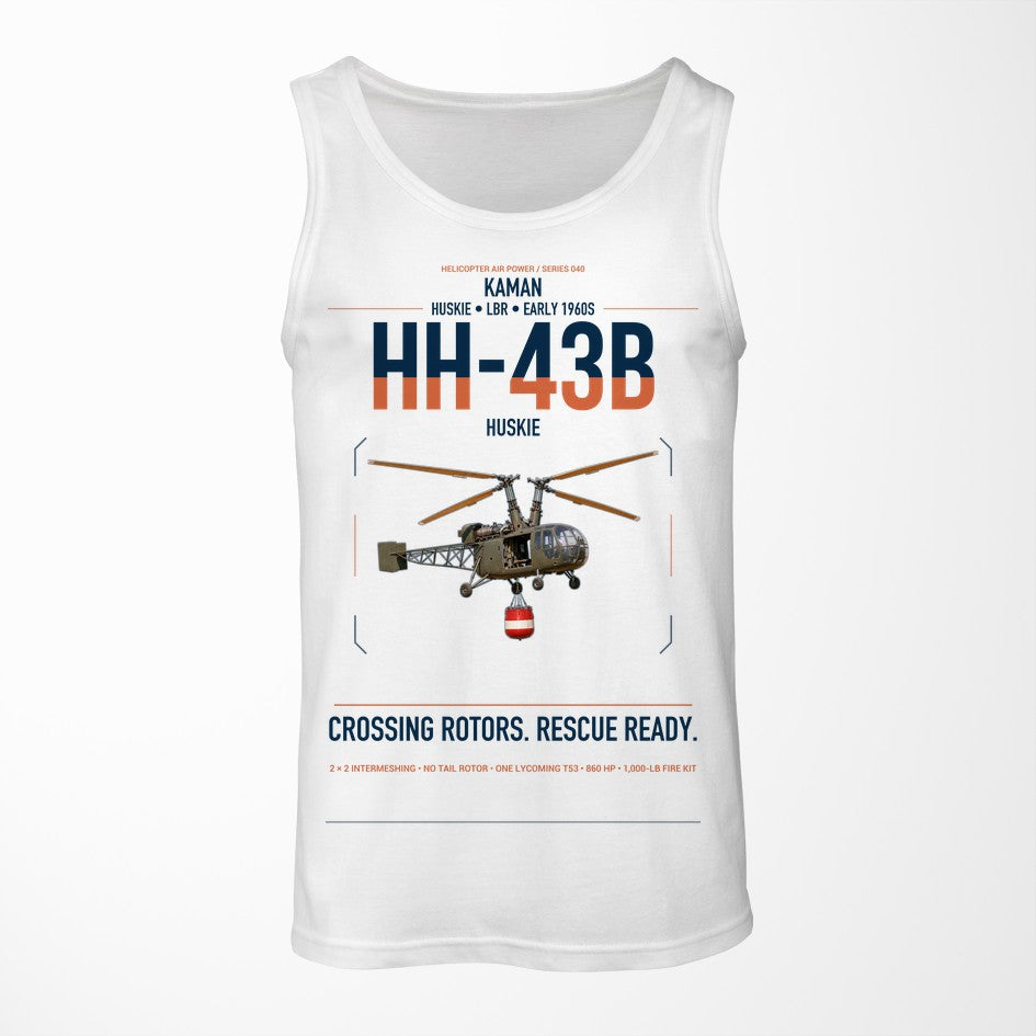 Kaman HH-43B Huskie design on white tank top
