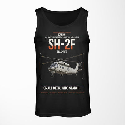 Kaman SH-2F Seasprite design on black tank top