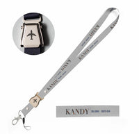 Thumbnail for Kandy City Series seat belt lanyard - light gray