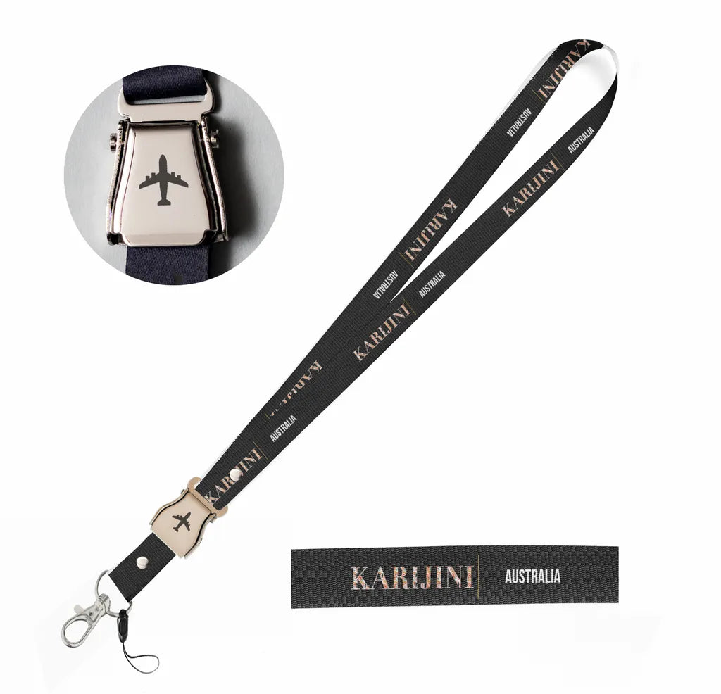 Karijini City Series seat belt lanyard - black