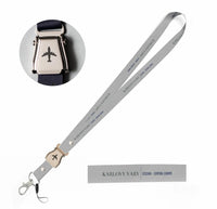 Thumbnail for Karlovy Vary City Series seat belt lanyard - light gray
