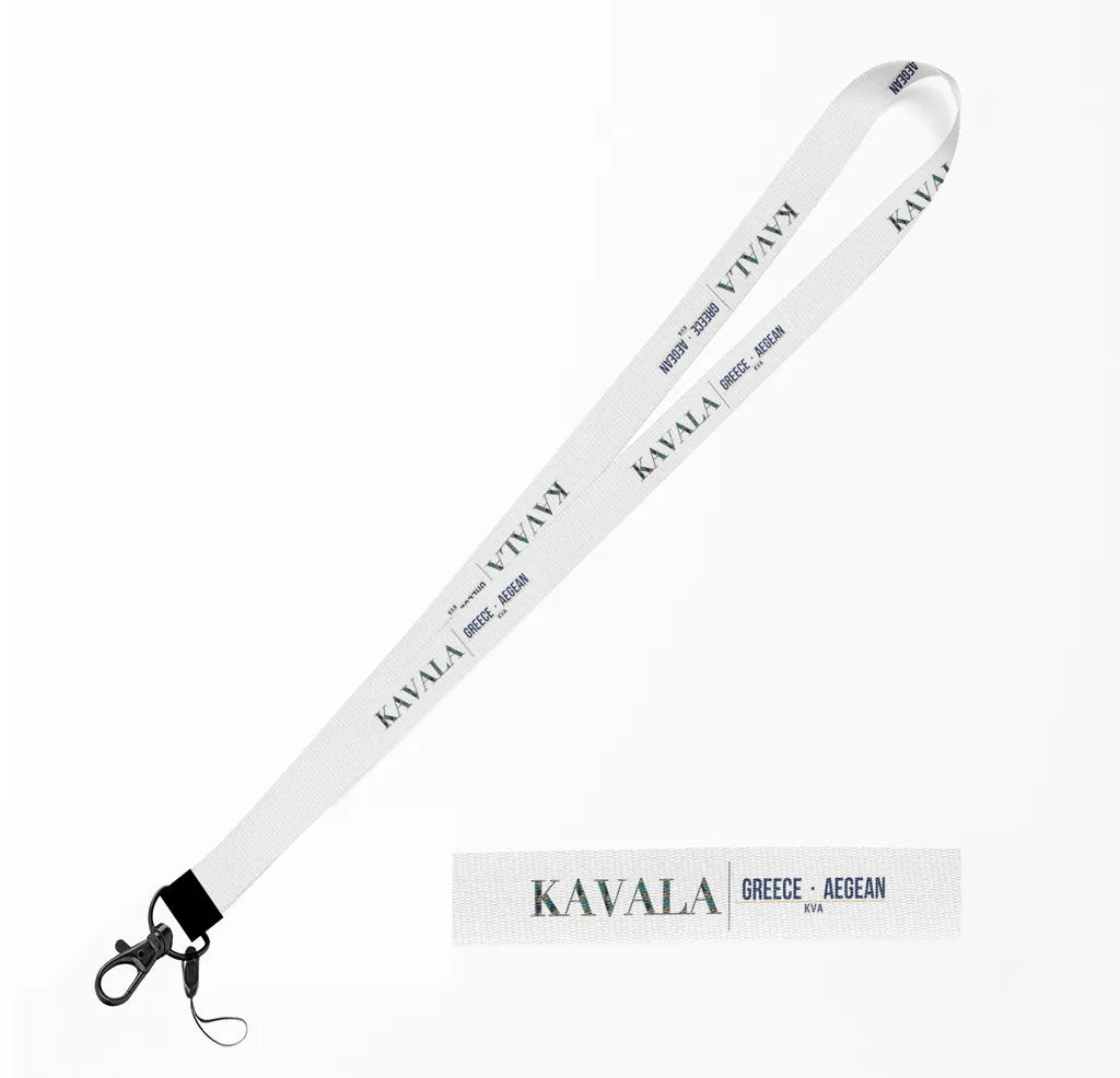 Kavala City Series lanyard - white