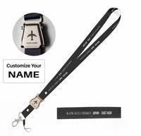 Thumbnail for Kawaguchiko City Series seat belt lanyard - black with name