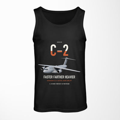 Kawasaki C-2 design on black tank top